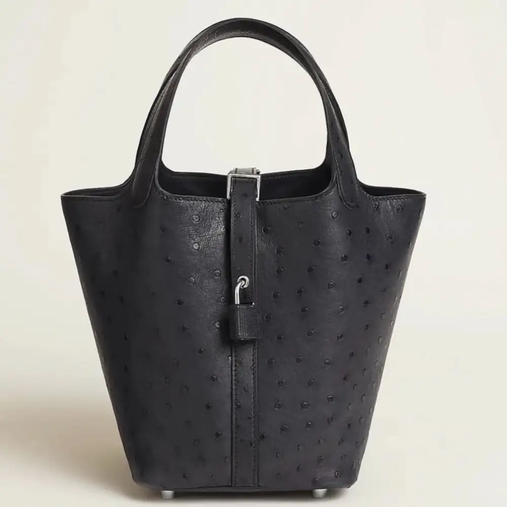 Hermes Picotin Lock 18 Bag in Clemence Noir