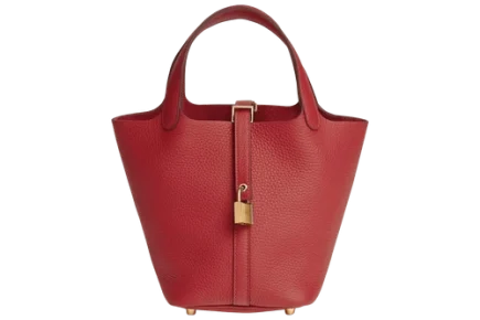 Hermes Picotin Lock 18 Bag in Clemence Vermillon Featured image