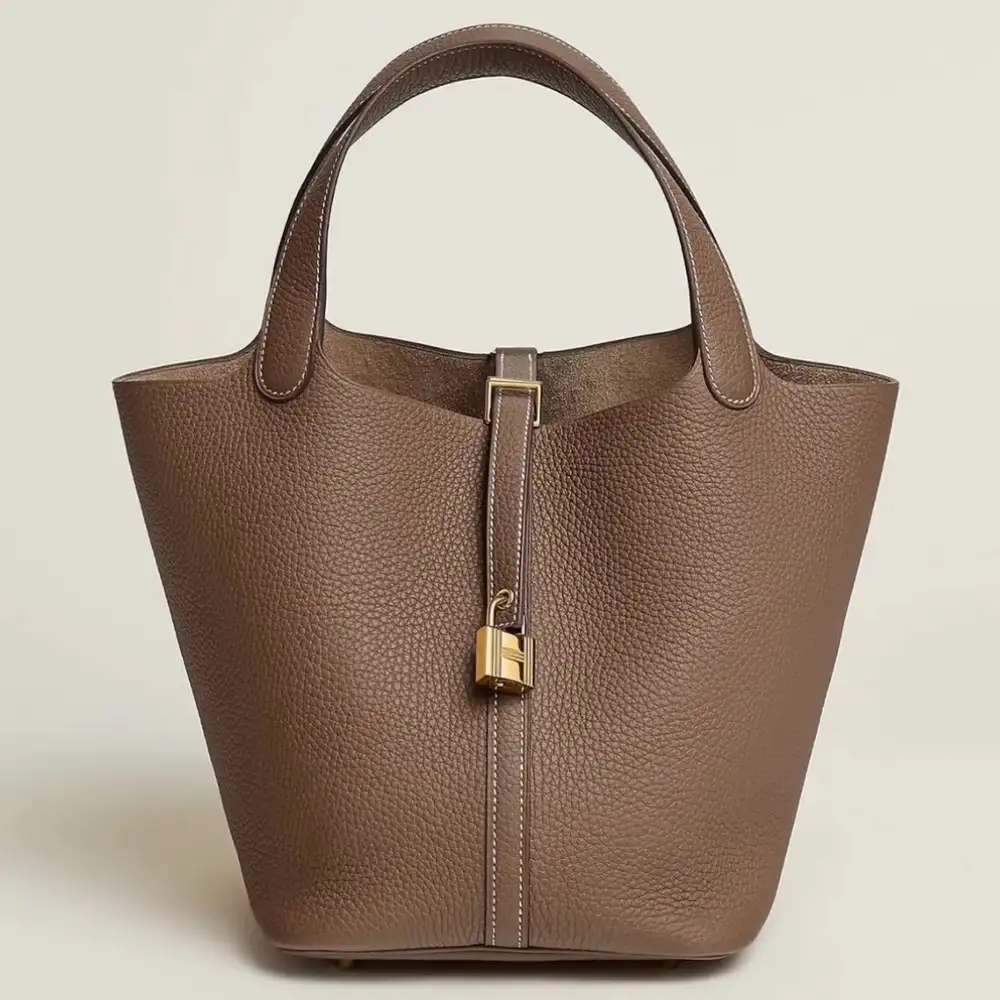 Hermes Picotin Lock 22 Bag in Clemence Etoupe