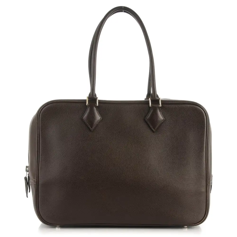 Hermes Plume 32 bag in Epsom Chocolat