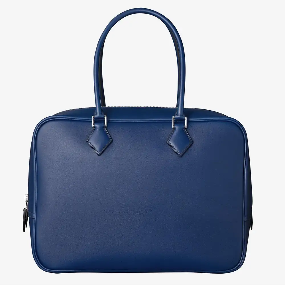 Hermes Plume 32 bag in Swift calfskin Bleu saphir