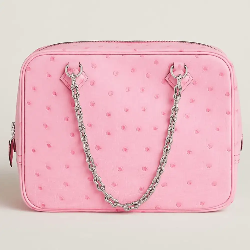 Hermes Plume Mini Bag in Ostrich Pink 2