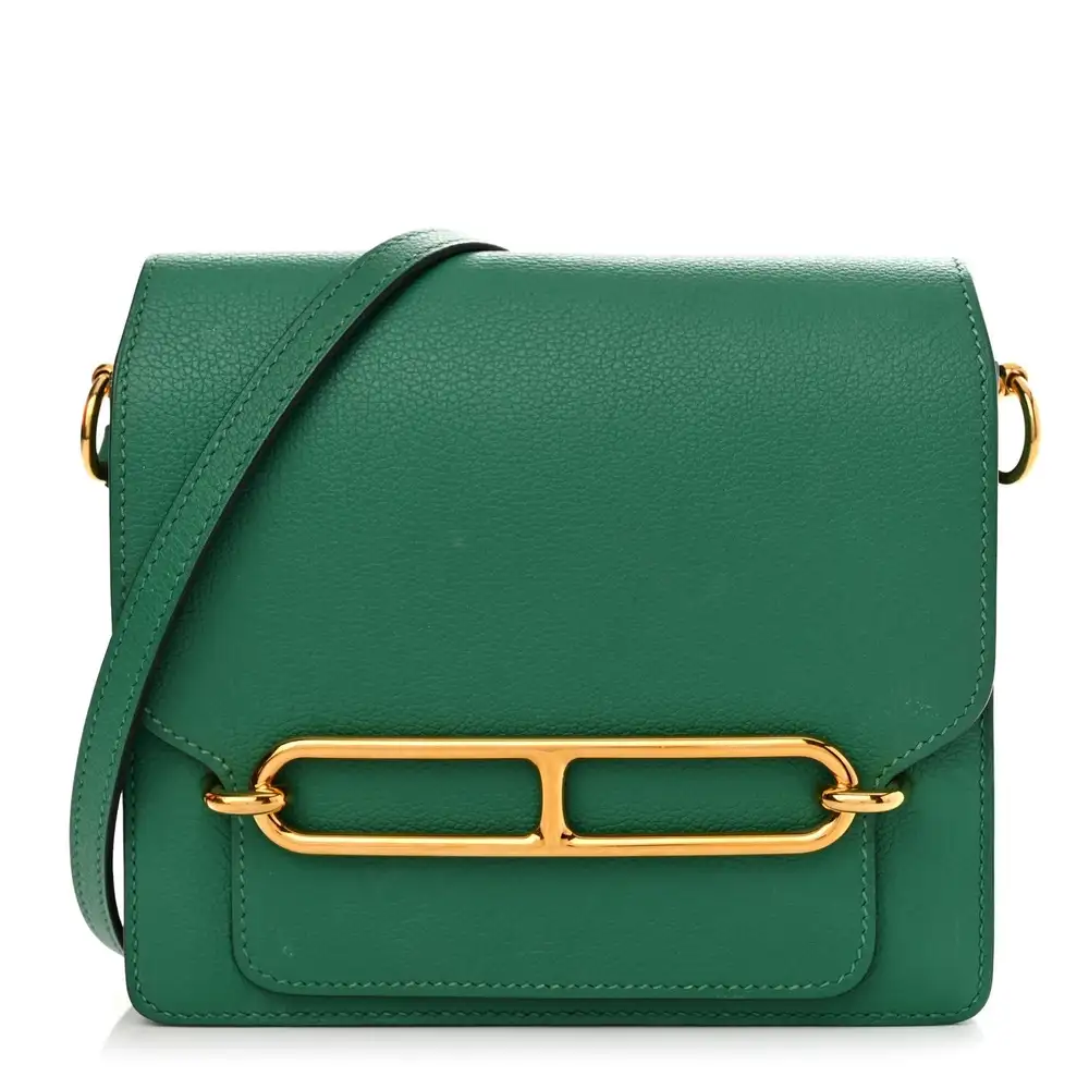 Hermes Roulis 23 Bag in Vert Vertigo