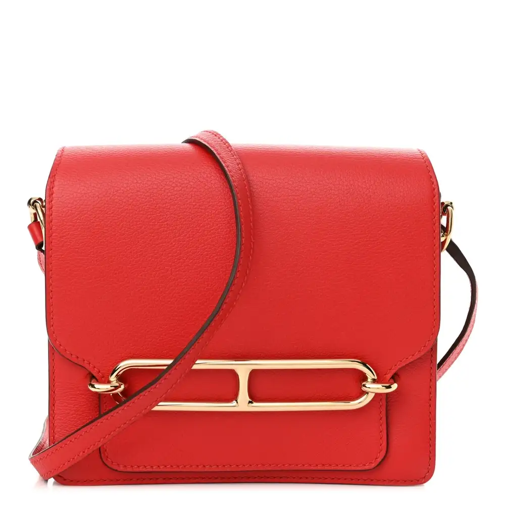Hermes Roulis Mini Bag in Rouge De Coeur