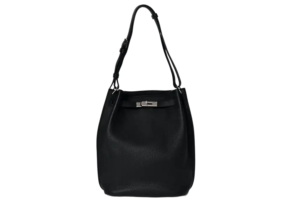 Hermes So Kelly 22 Bag in Togo Black Front image