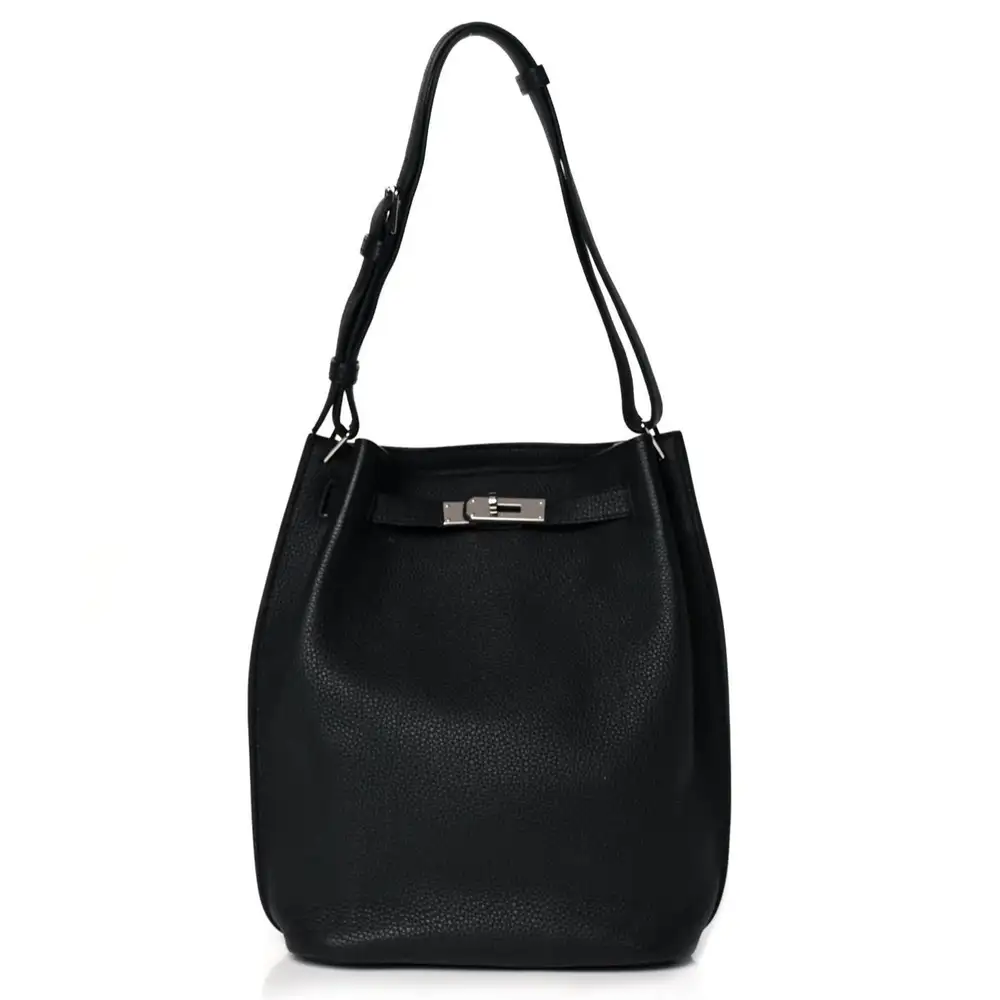 Hermes So Kelly 22 Bag in Togo Black(1)
