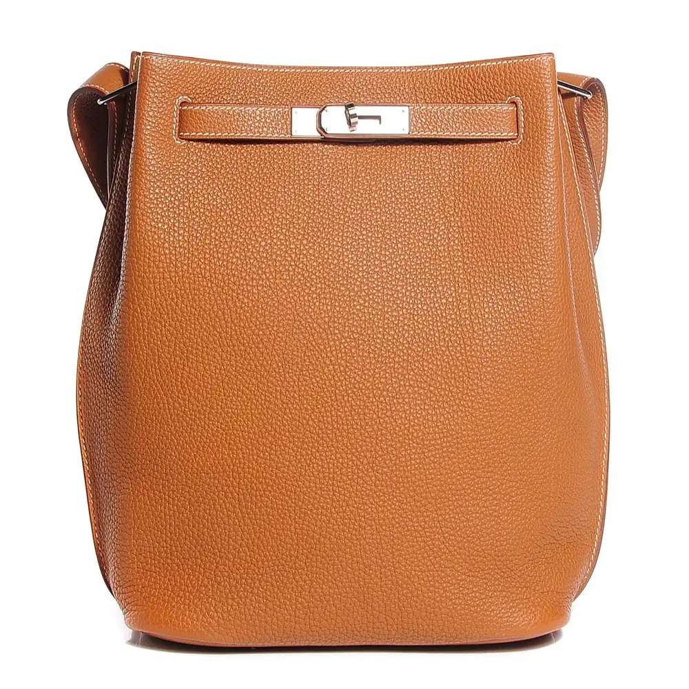 Hermes So Kelly 22 Bag in Togo Gold