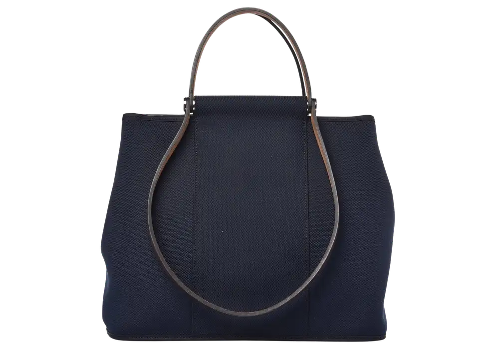 Hermes Toile Cabag 39 in Canvas Bleu Marine Front image