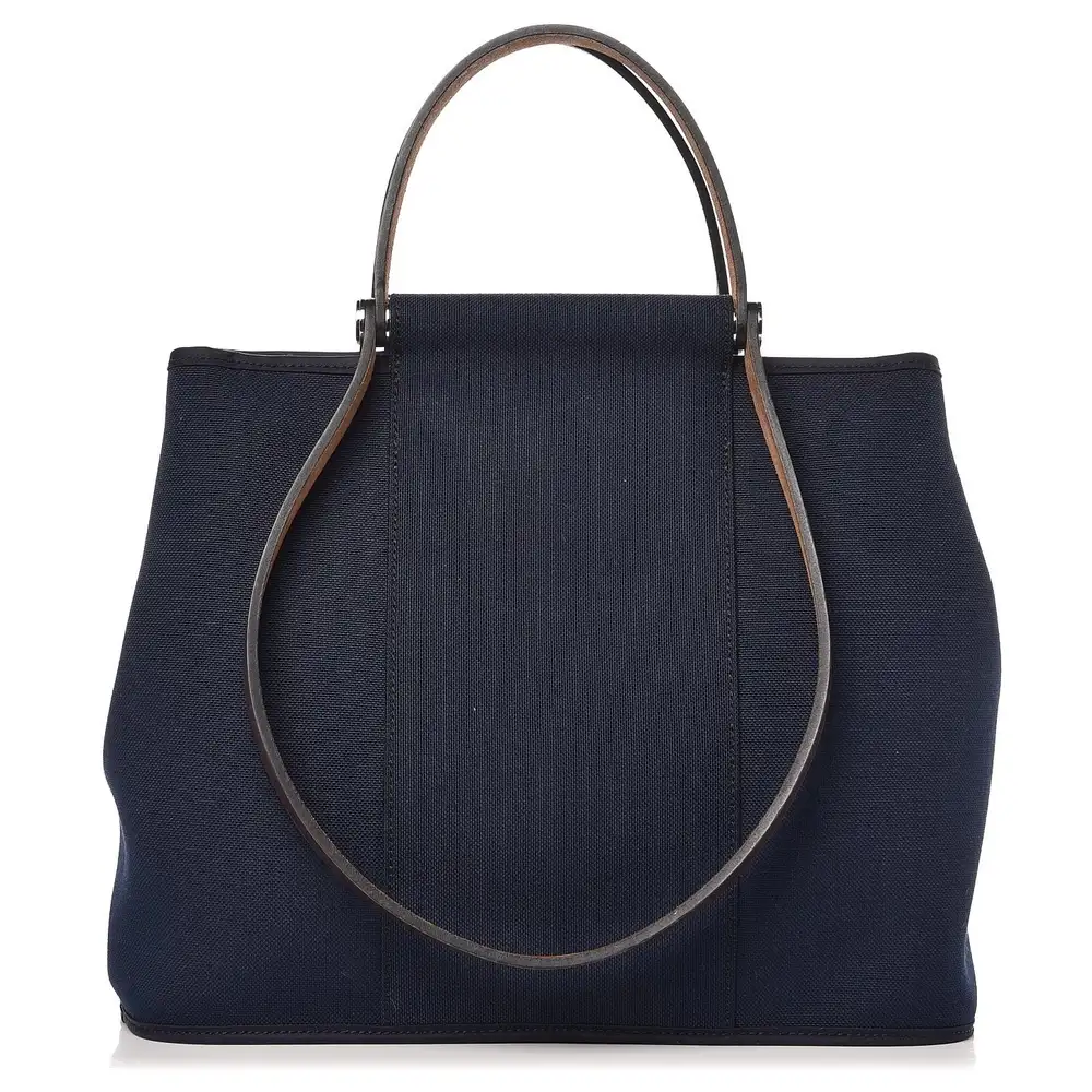 Hermes Toile Cabag 39 in Canvas Bleu Marine