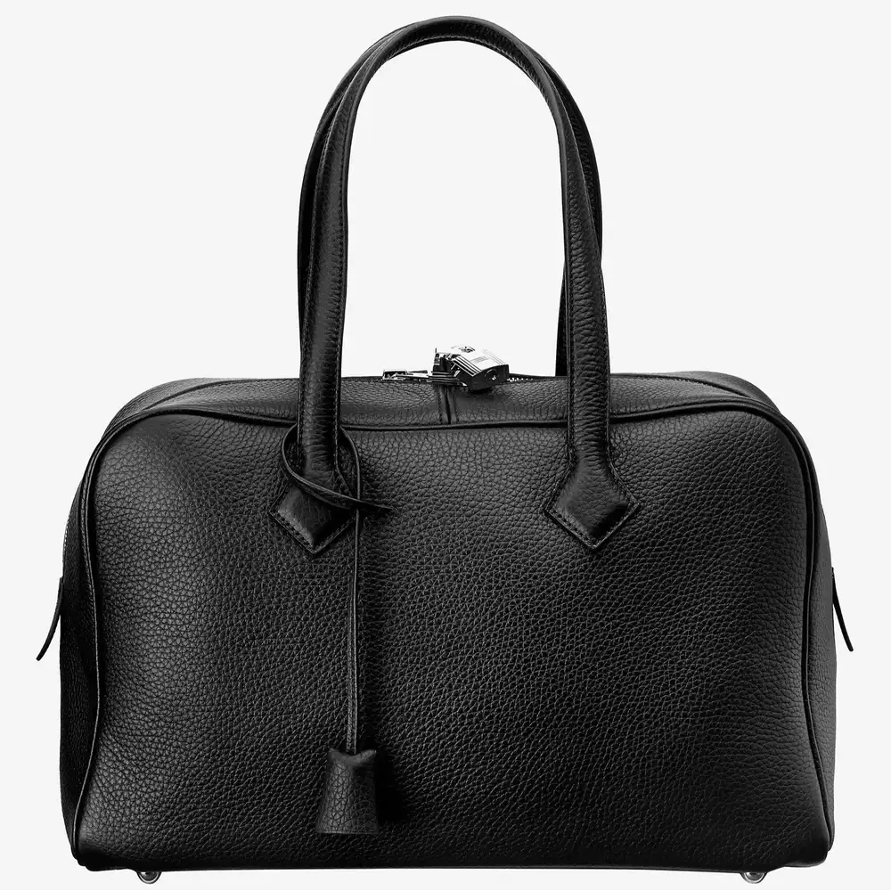 Hermes Victoria II Fourre Tout 35 bag in Clemence Noir