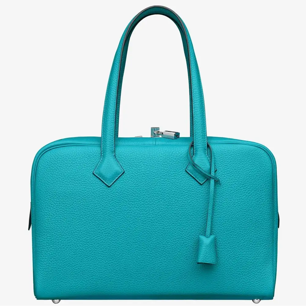 Hermes Victoria II Fourre Tout 35 bag in Clemence Rubis