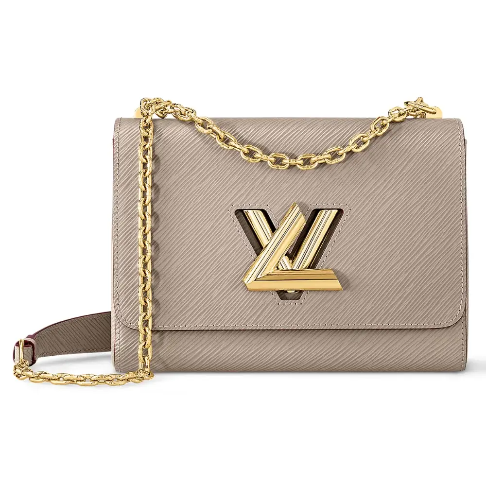 Louis Vuitton Twist MM Bag in Epi Leather Galet Grey