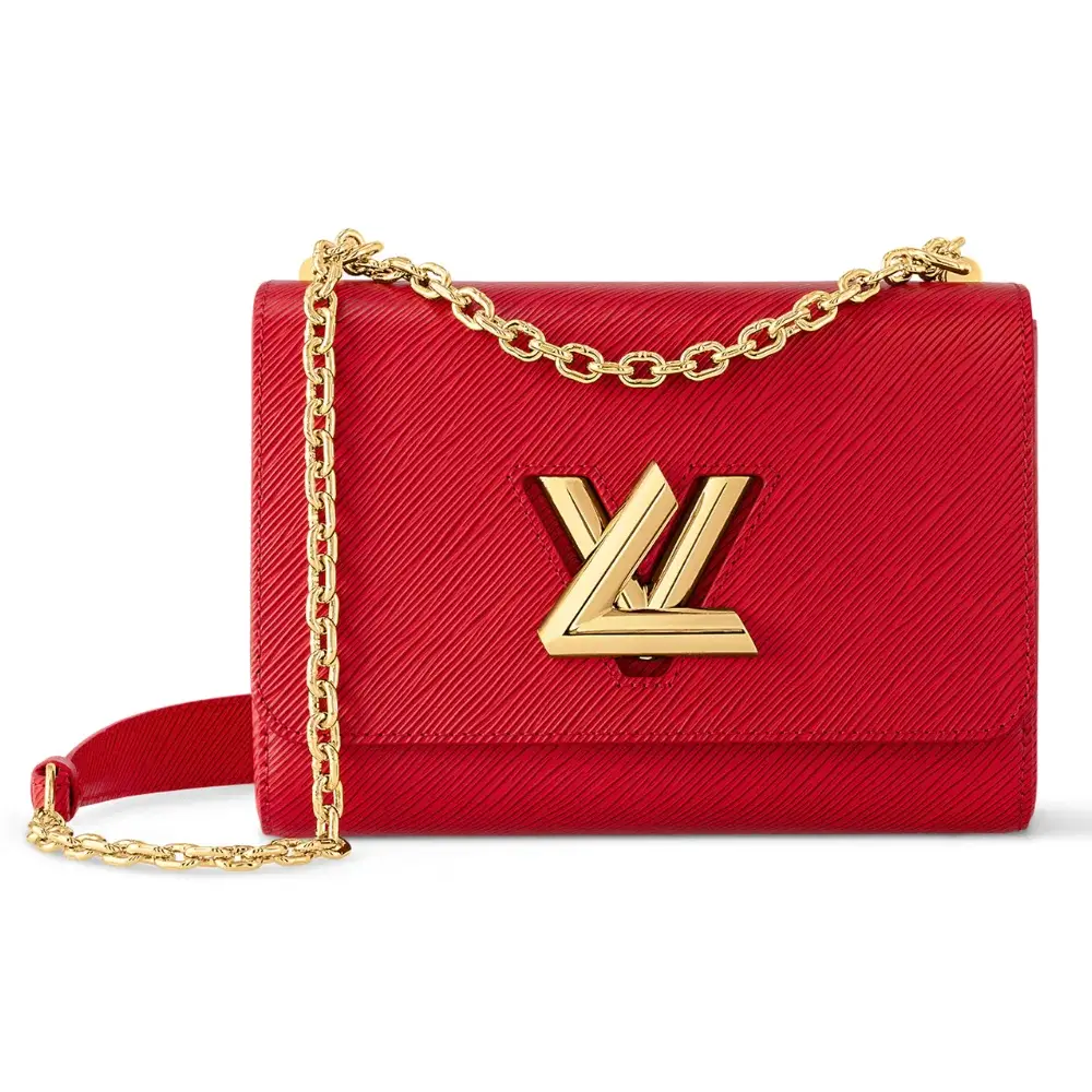 Louis Vuitton Twist MM Bag in Epi Leather Red