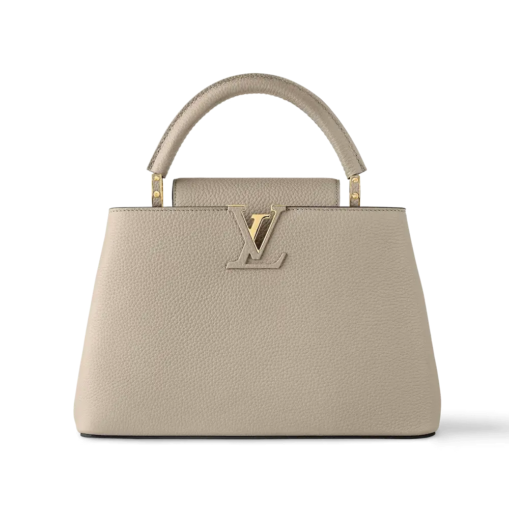 Louis vuitton capucines bb capucines bag Galet Gray