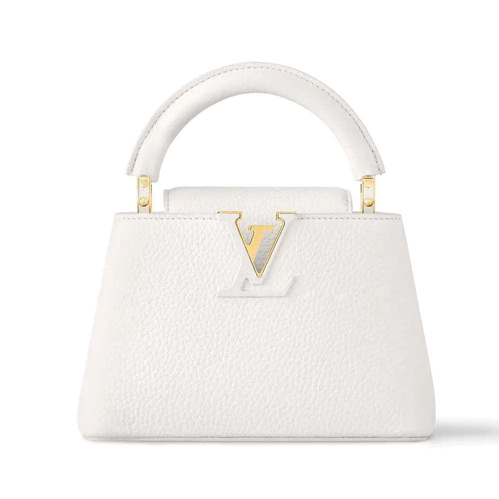Louis vuitton capucines mini capucines bag Snow