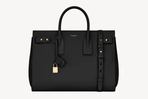 Saint Laurent Sac De Jour In Supple Grained Leather Medium Black Featured image