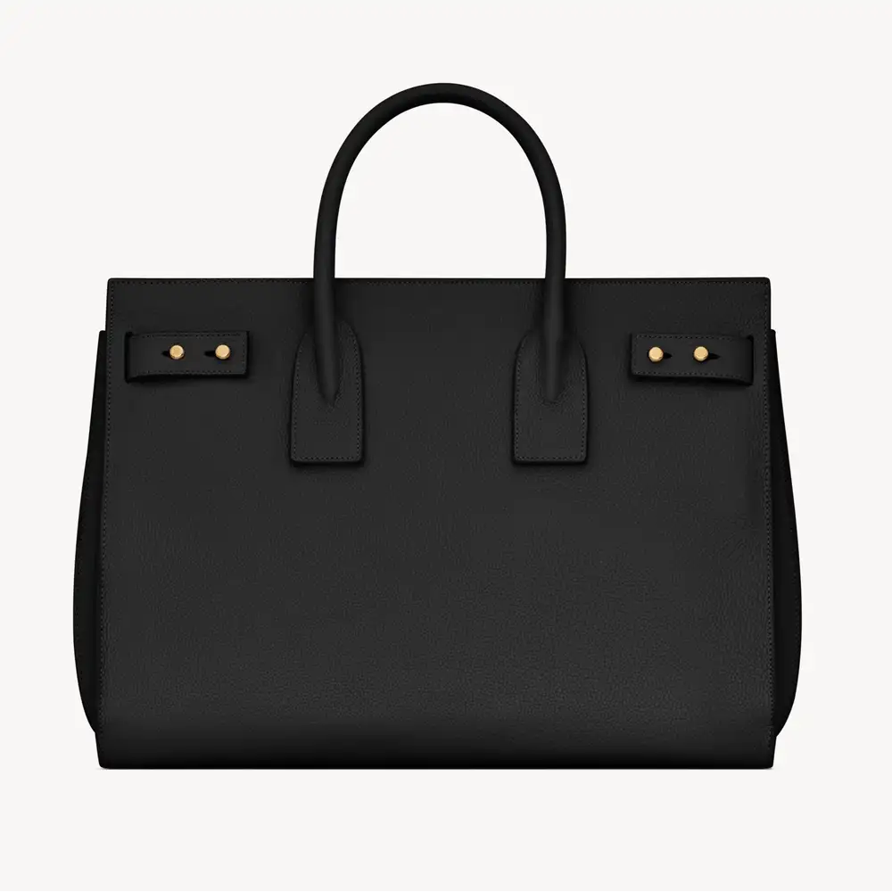 Saint Laurent Sac De Jour In Supple Grained Leather Medium Black Interior pockets 3