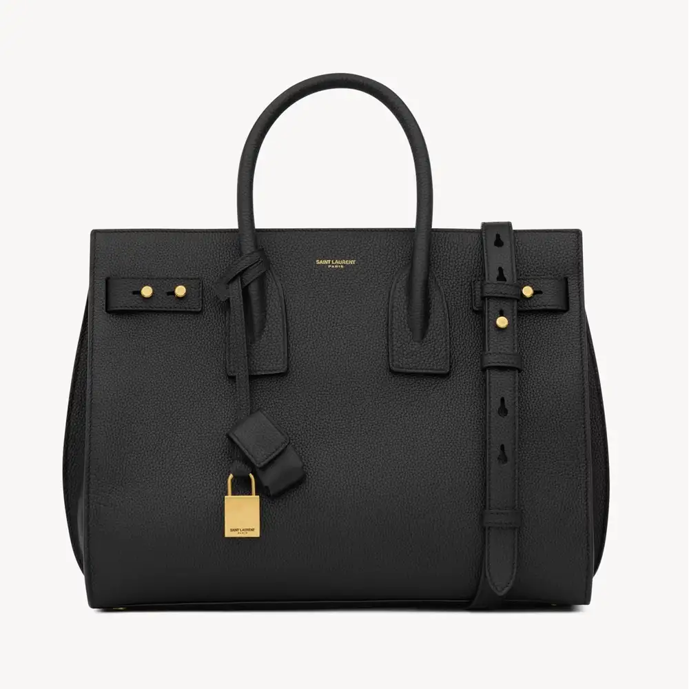 Saint Sac De Jour In Supple Grained Leather Small Black