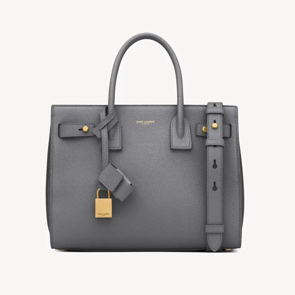 Saint Sac Sac De Jour In Supple Grained Leather Baby Storm