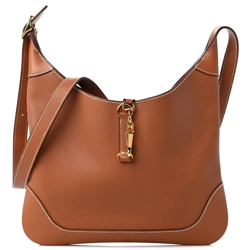 Hermes Trim II 31 Bag in Evercolor Gold