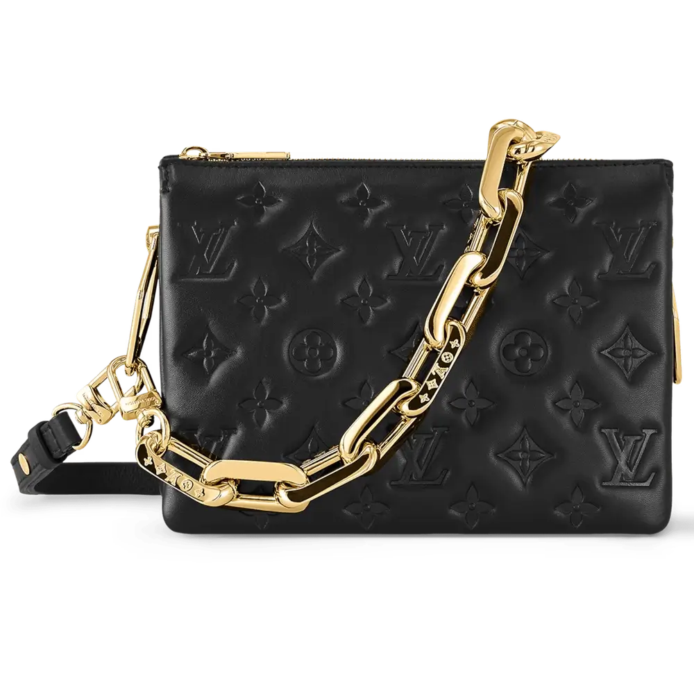 Louis Vuitton Coussin BB Bag in Lambskin Black Gold Hardware
