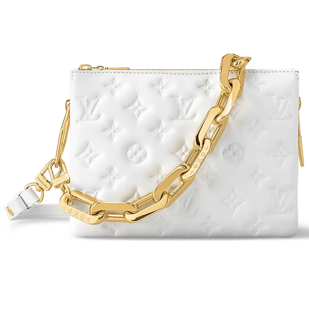 Louis Vuitton Coussin BB Bag in Lambskin Black Whie