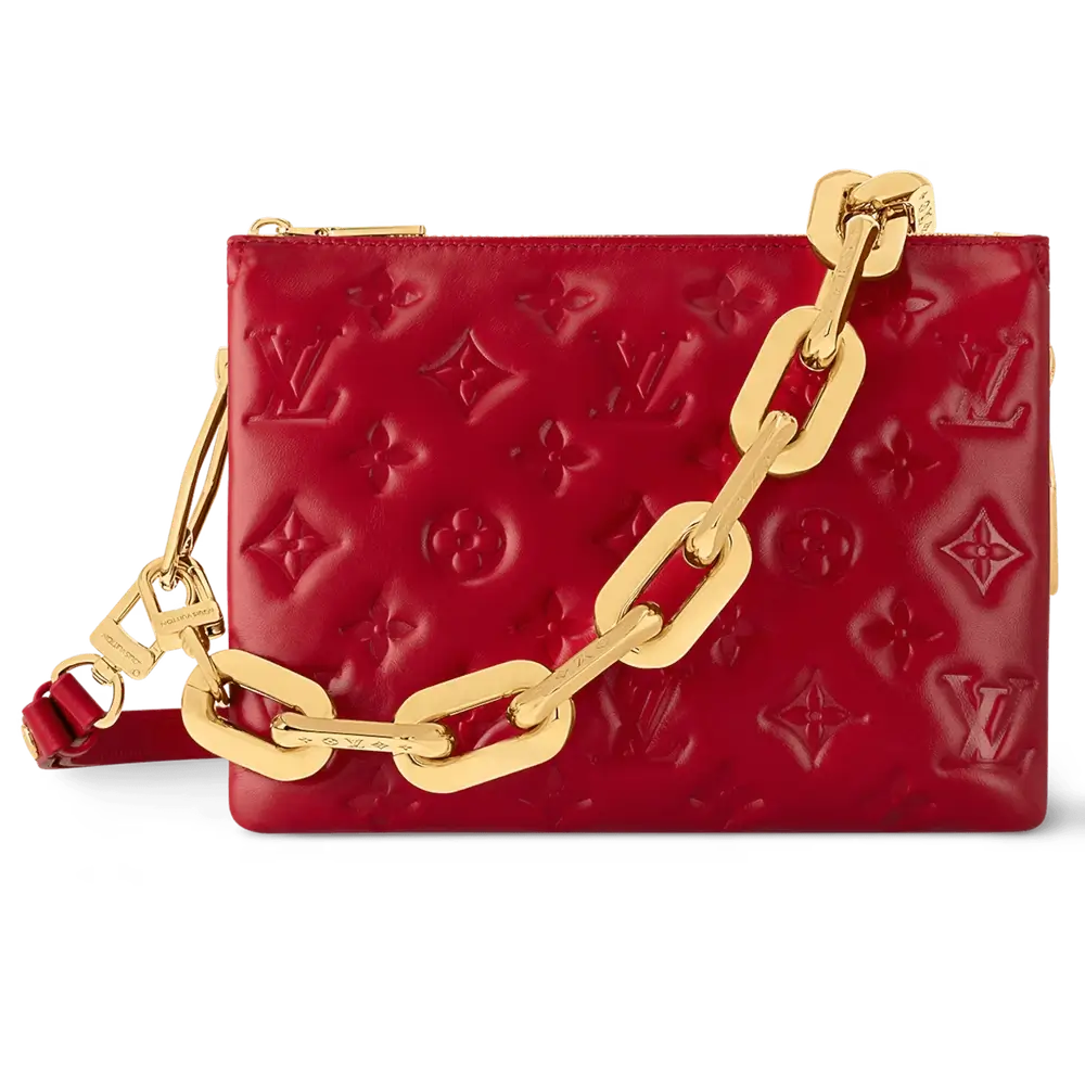Louis Vuitton Coussin BB Bag in Lambskin Red