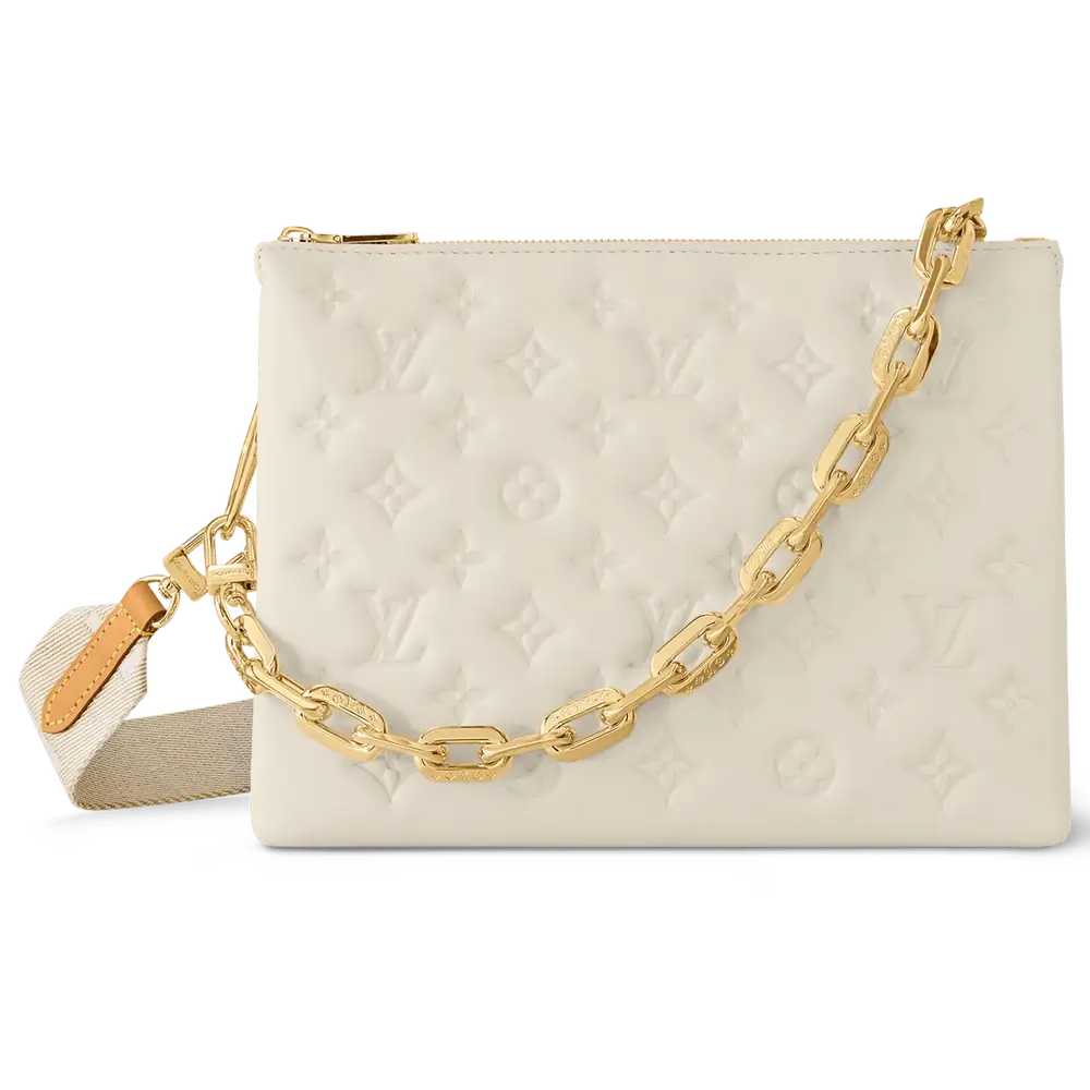 Louis Vuitton Coussin BB Bag in Lambskin White
