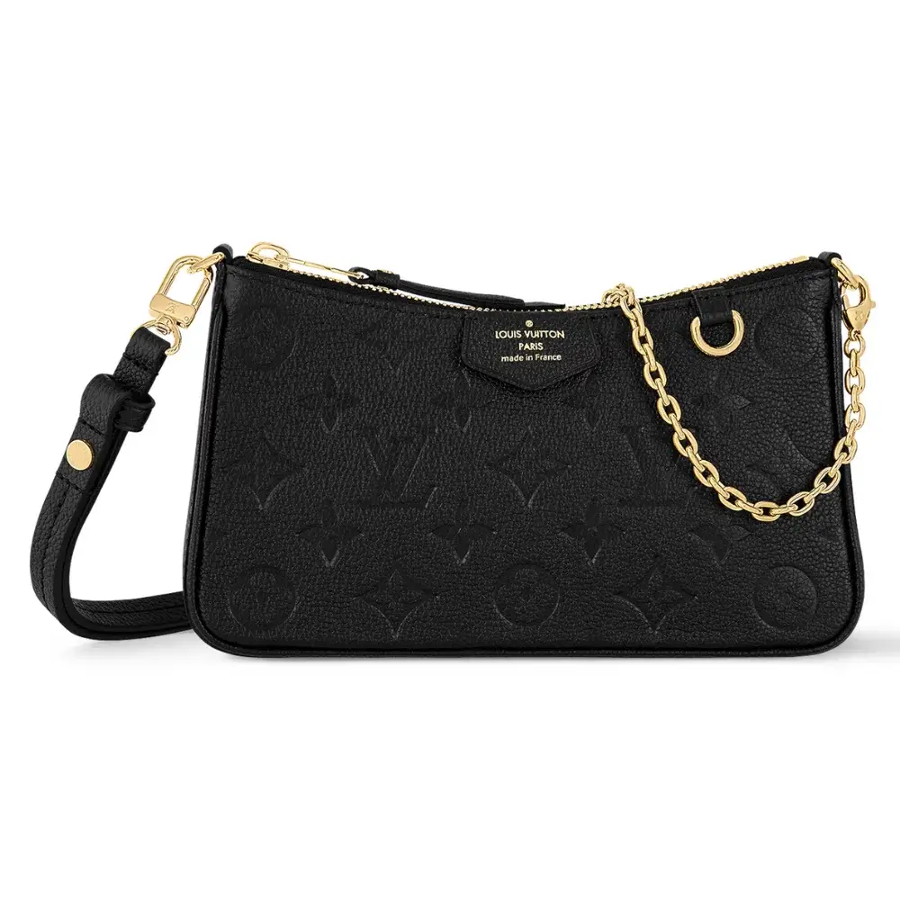 Louis Vuitton Easy Pouch On Strap Monogram Empreinte Black