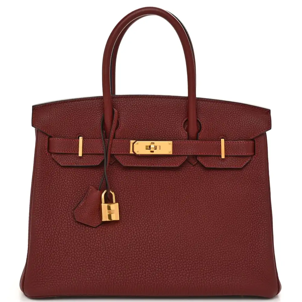 Hermes Birkin 30 Bag in Togo Rouge H
