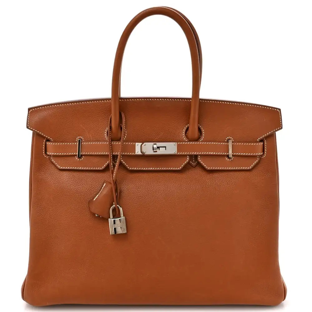Hermes Birkin 35 Bag in Barenia Faubourg Fauve