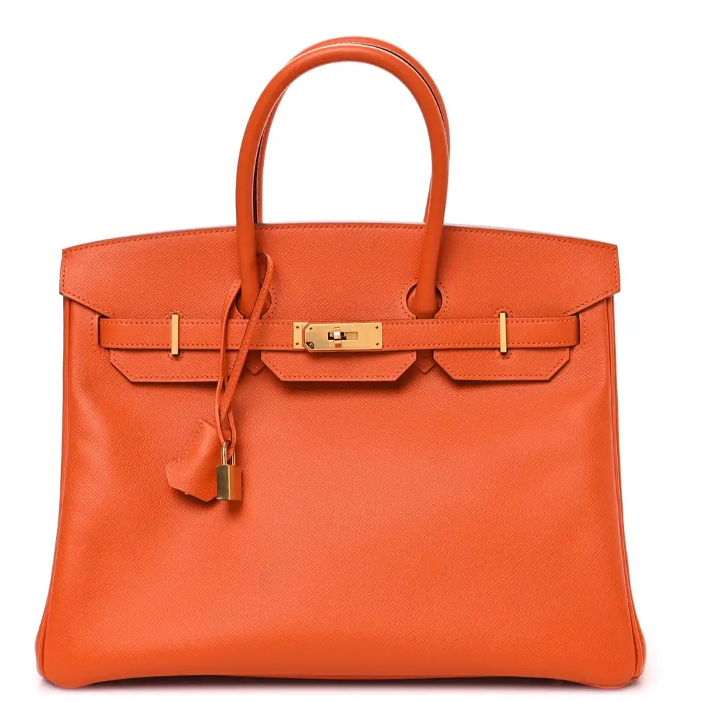 Hermes Birkin 35 Bag in Epsom Orange