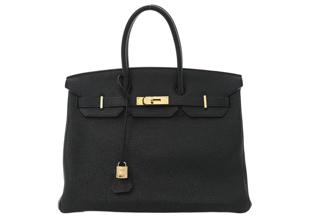 Hermes Birkin 35 Bag in Togo Black Front image