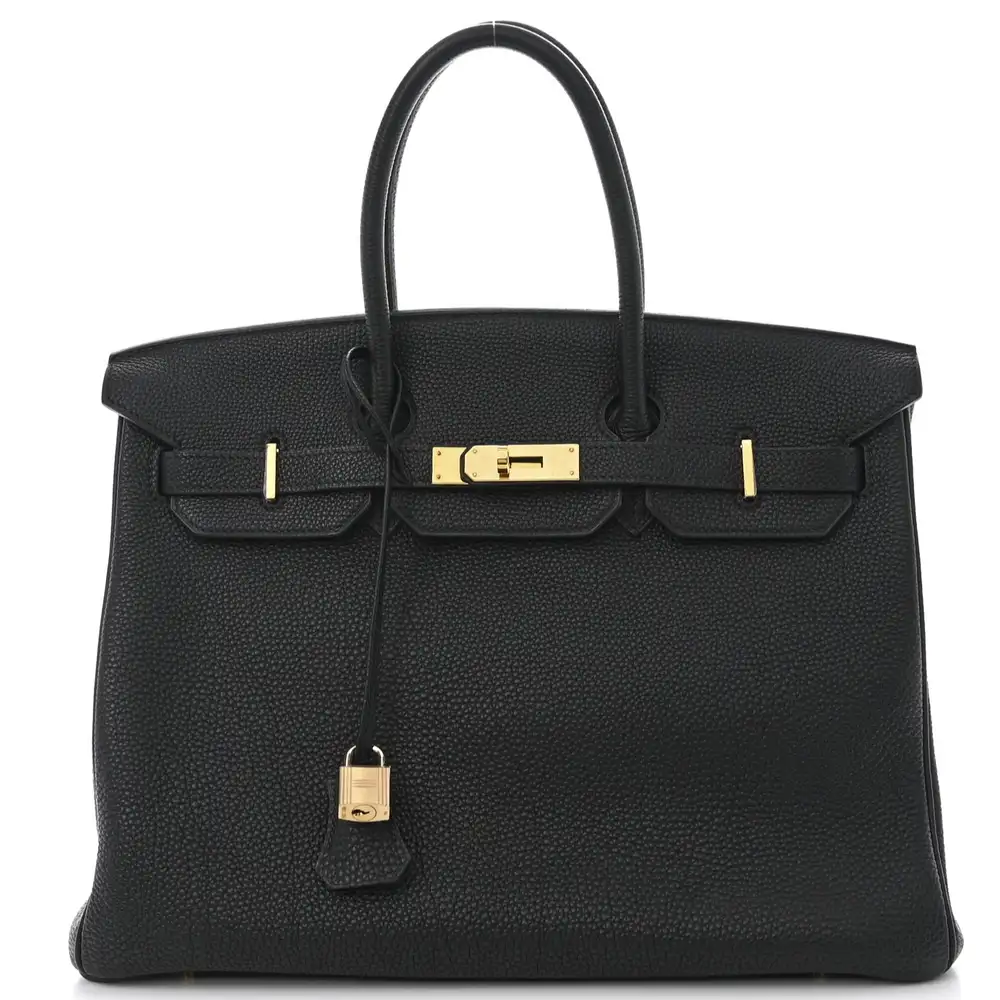 Hermes Birkin 35 Bag in Togo Black