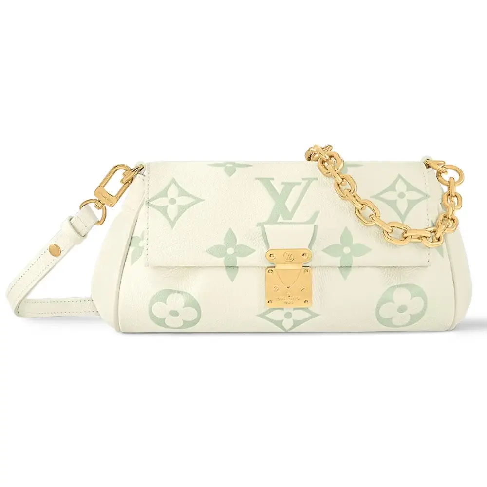 Louis Vuitton Favorite Bag in Bicolor Monogram Empreinte Latte Matcha