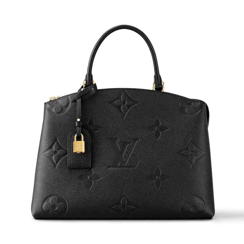 Louis Vuitton Grand Palais Monogram Empreinte Leather Bag Black
