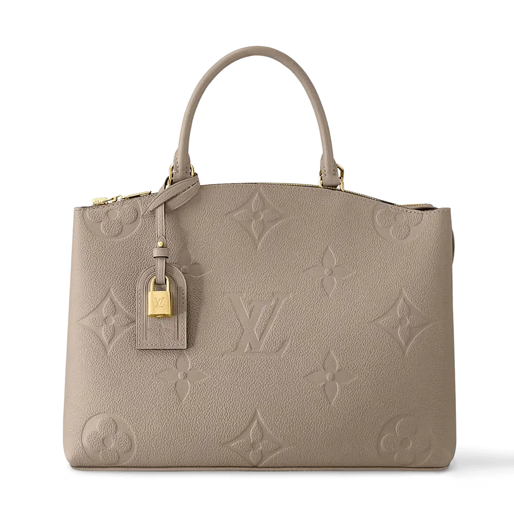 Louis Vuitton Grand Palais Monogram Empreinte Leather Bag Tourterelle Gray