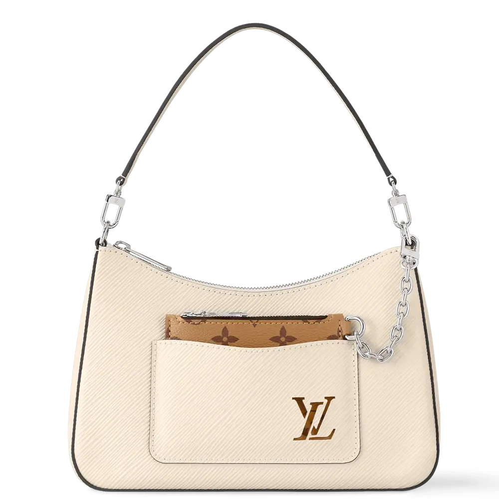 Louis Vuitton Marelle Bag in Epi Leather Quartz White