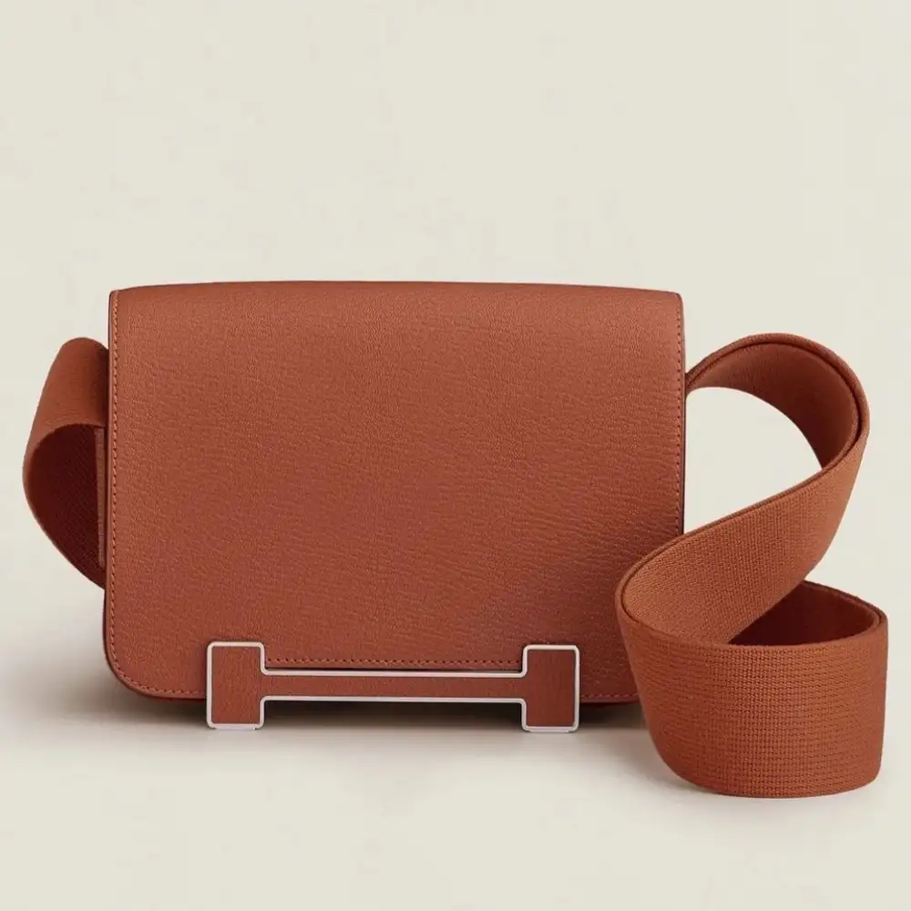 Hermes Geta Bag in Chevre Mysore Cuivre