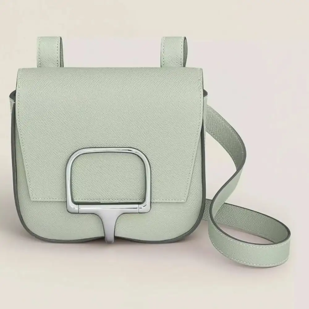 Hermes Della Cavalleria Bag in Epsom Vert Fizz