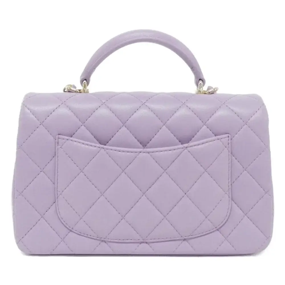 chanel classic flap bag top handle back