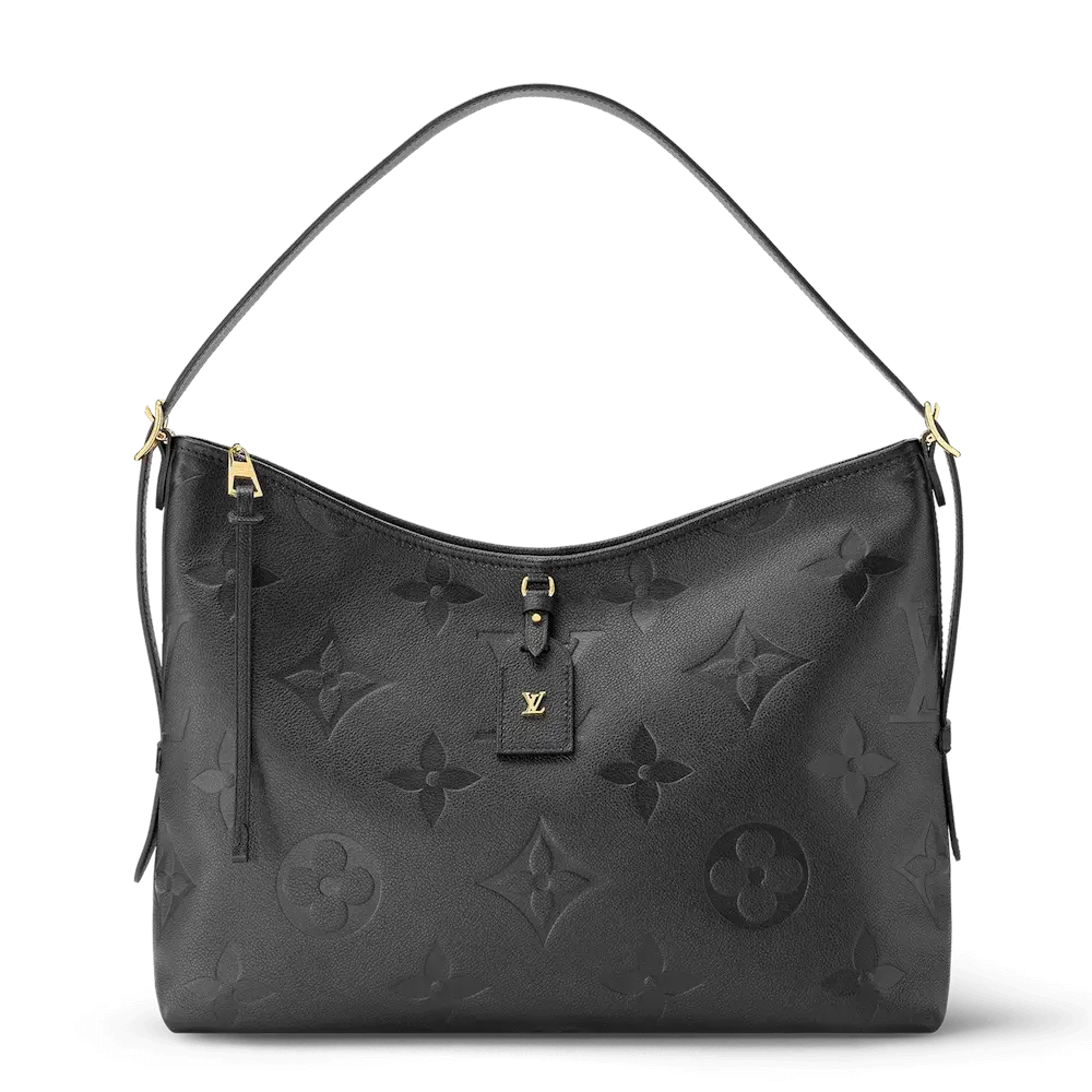 Louis Vuitton CarryAll MM Bag in Monogram Empreinte Black