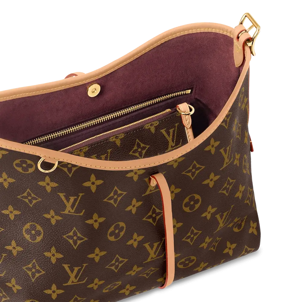 Louis Vuitton CarryAll PM Bag in Monogram Canvas Interior pockets 2