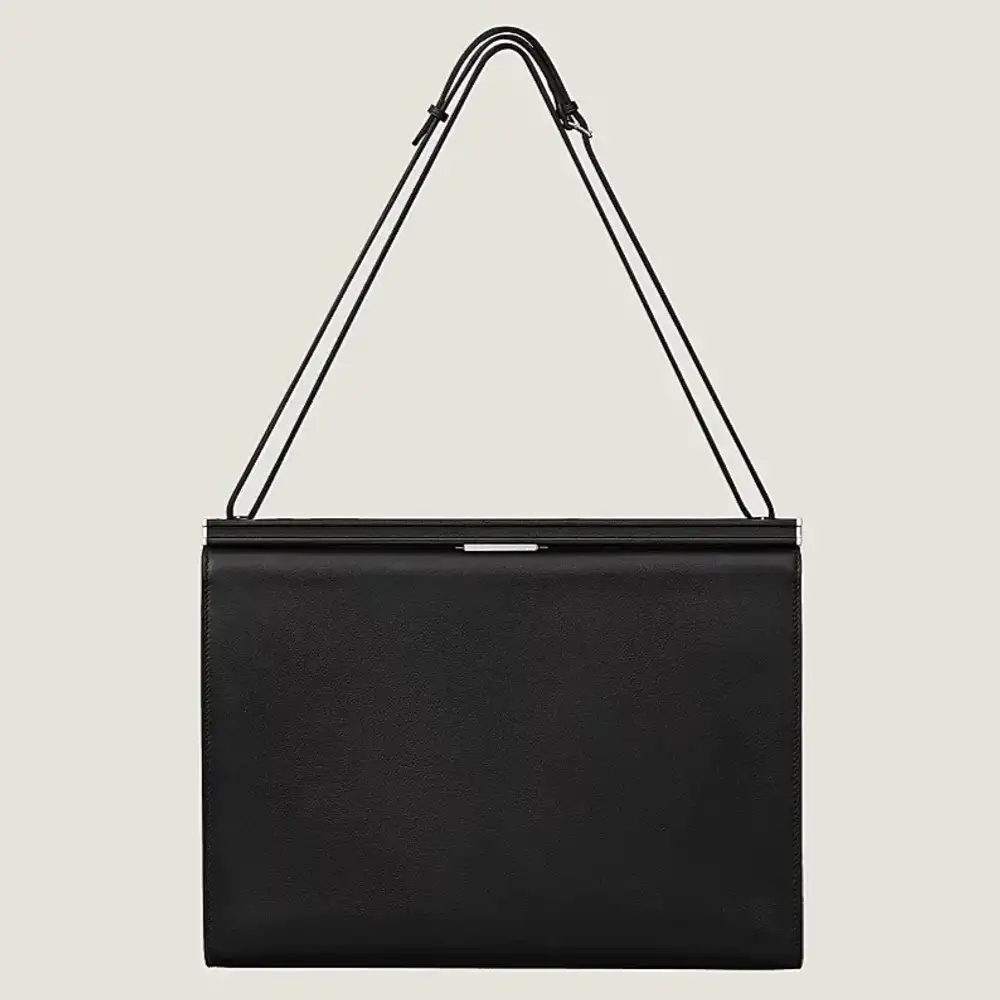 Hermes Clic H 33 Bag in Evercolor Calfskin Black