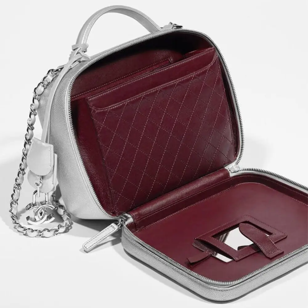 Chanel CC Filigree Vanity Case Interior