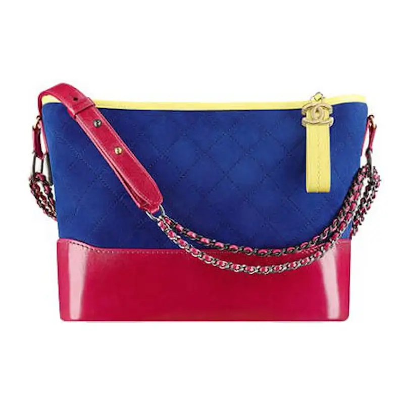 Chanel Gabrielle Bag Blue Green Multicolor