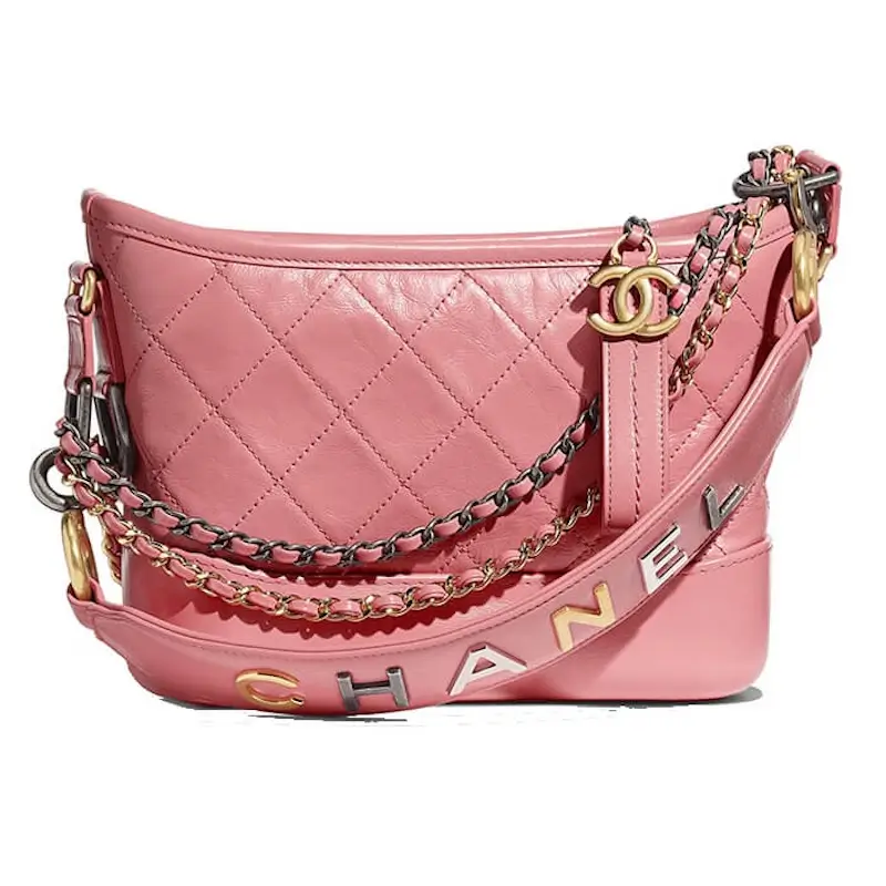 Chanel Gabrielle Bag Pink Signature Strap