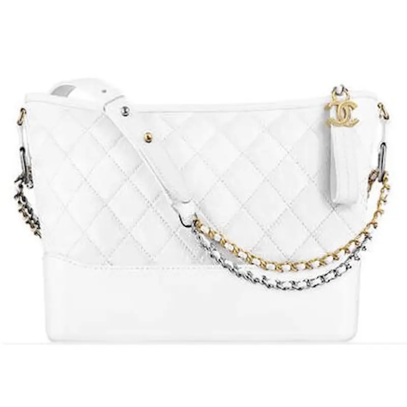 Chanel Gabrielle Bag White Leather