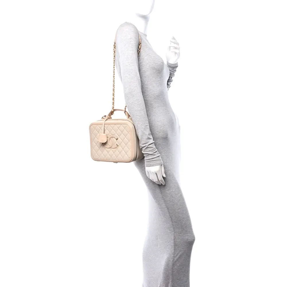 Chanel Large CC Filigree Vanity Case