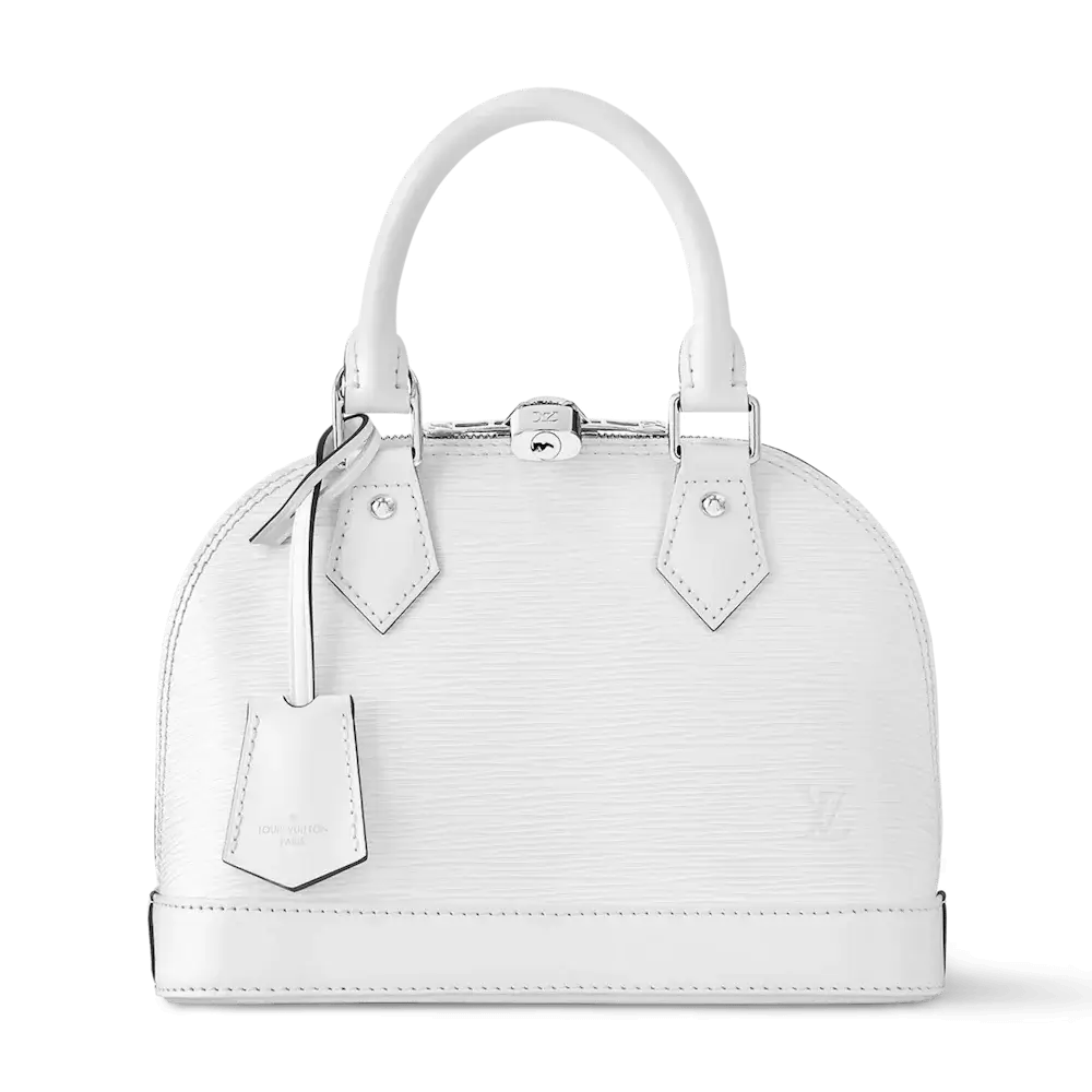 Louis Vuitton Alma BB Bag in Epi Leather White